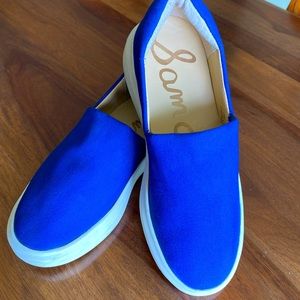 SAM EDELMAN Nerah Slip-on Designer Sneaker in: Nautical Blue